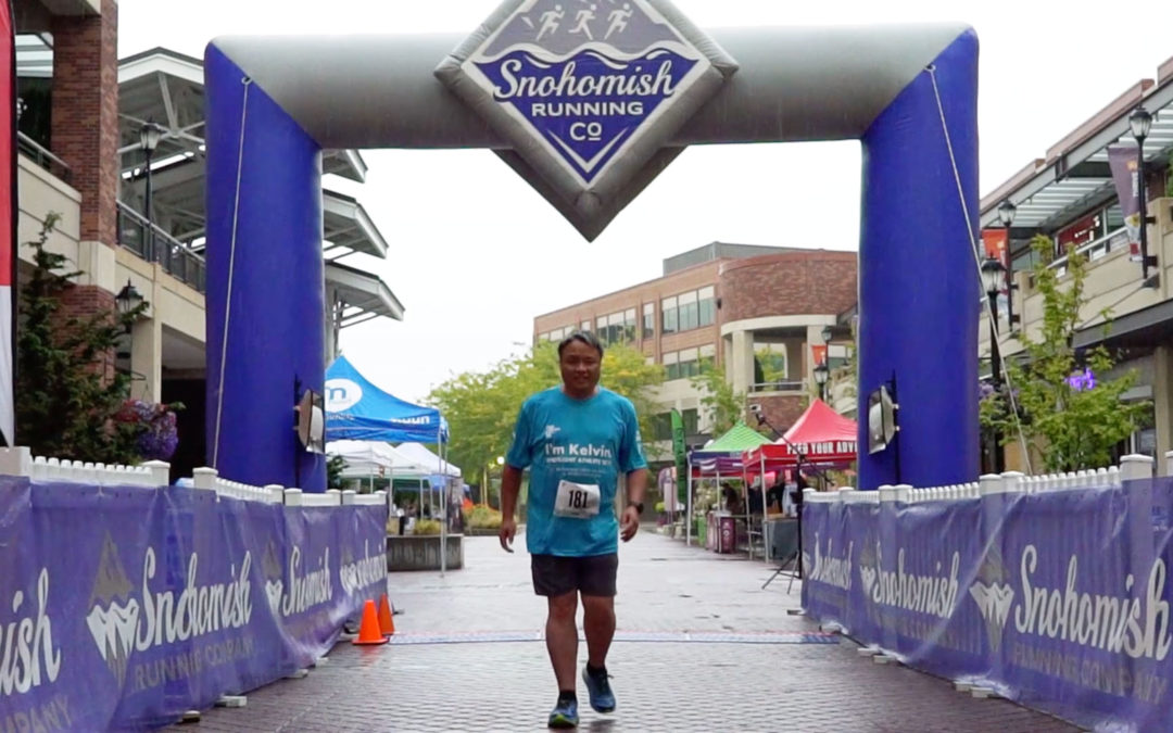 Kelvin Crosses the Finish Line!