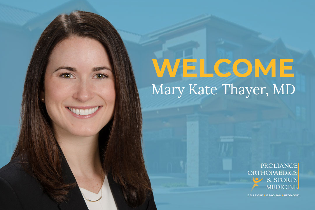 Dr. Thayer Proliance Orthopaedics & Sports Medicine