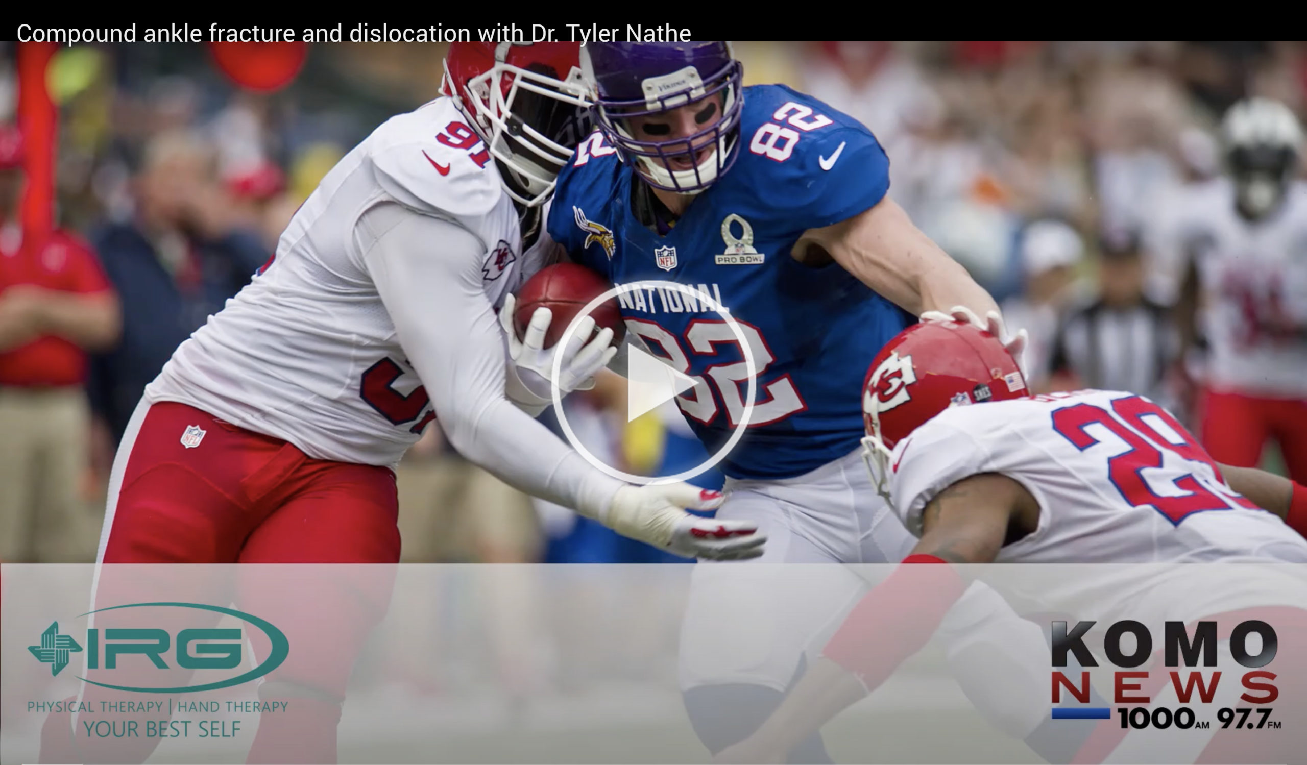 Compound Ankle Fracture & Dislocation • IRG Health Talk on KOMO Radio